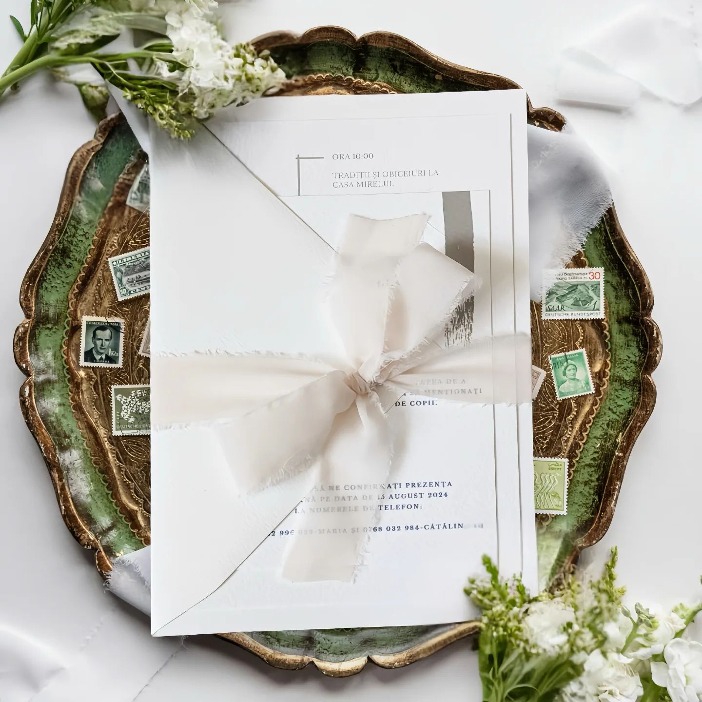 Invitatie Blush Nude