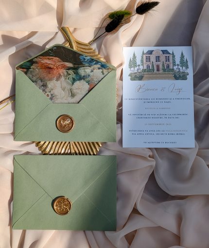 Invitație tematică mediteraneeană