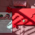 Invitație Little Strawberry cu plic manual